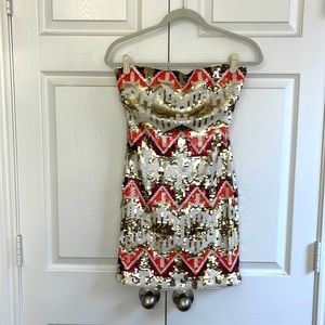 Bebe Sequin Party Dress Size Small